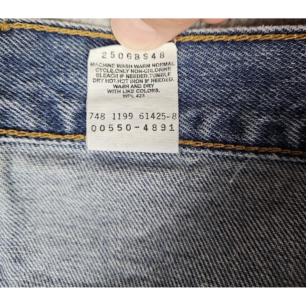 Levi's 550 Relaxed Fit Jeans Men's 36x32 Medium Wash Denim 90s Vintage - Picture 5 of 7